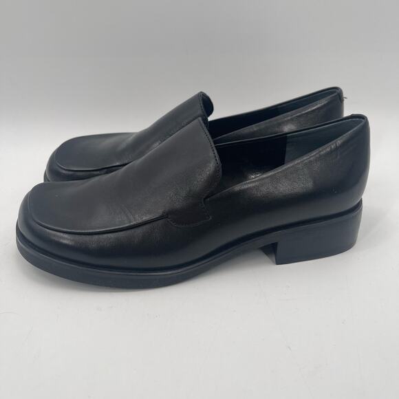 FRANCO SARTO Shoes Size 6 Bocca Loafers Leather Black Slip On Classic Office - Picture 4 of 16